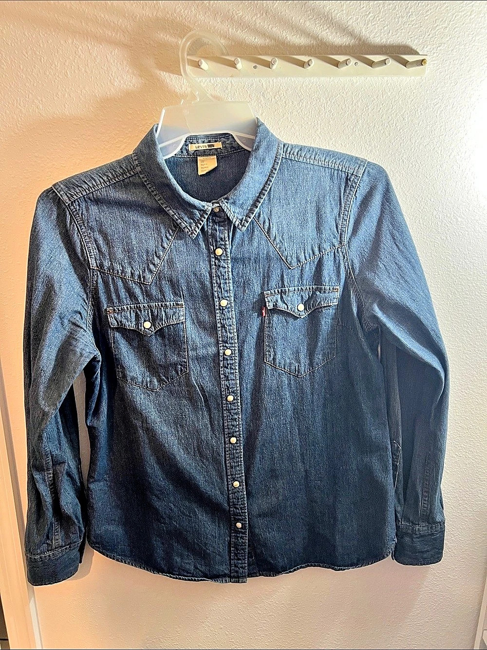 Levi's Ladies Ultimate Western Denim Shirt Blue